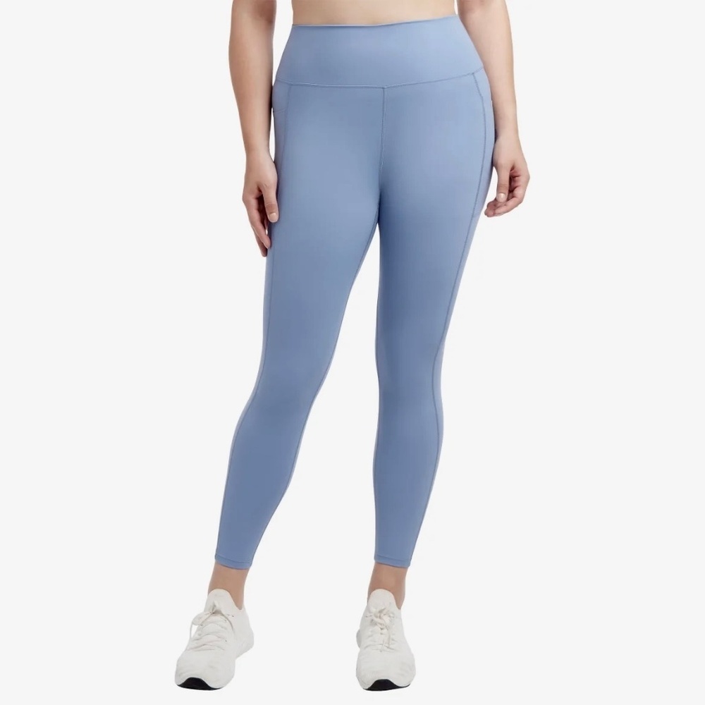 Danskin Women's Lightweight Tights Leggings, Pockets, Blue, XXL NWT